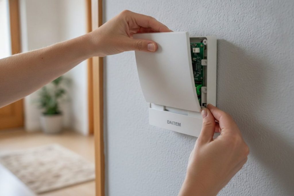 Alarme Daitem : changer les piles pas à pas